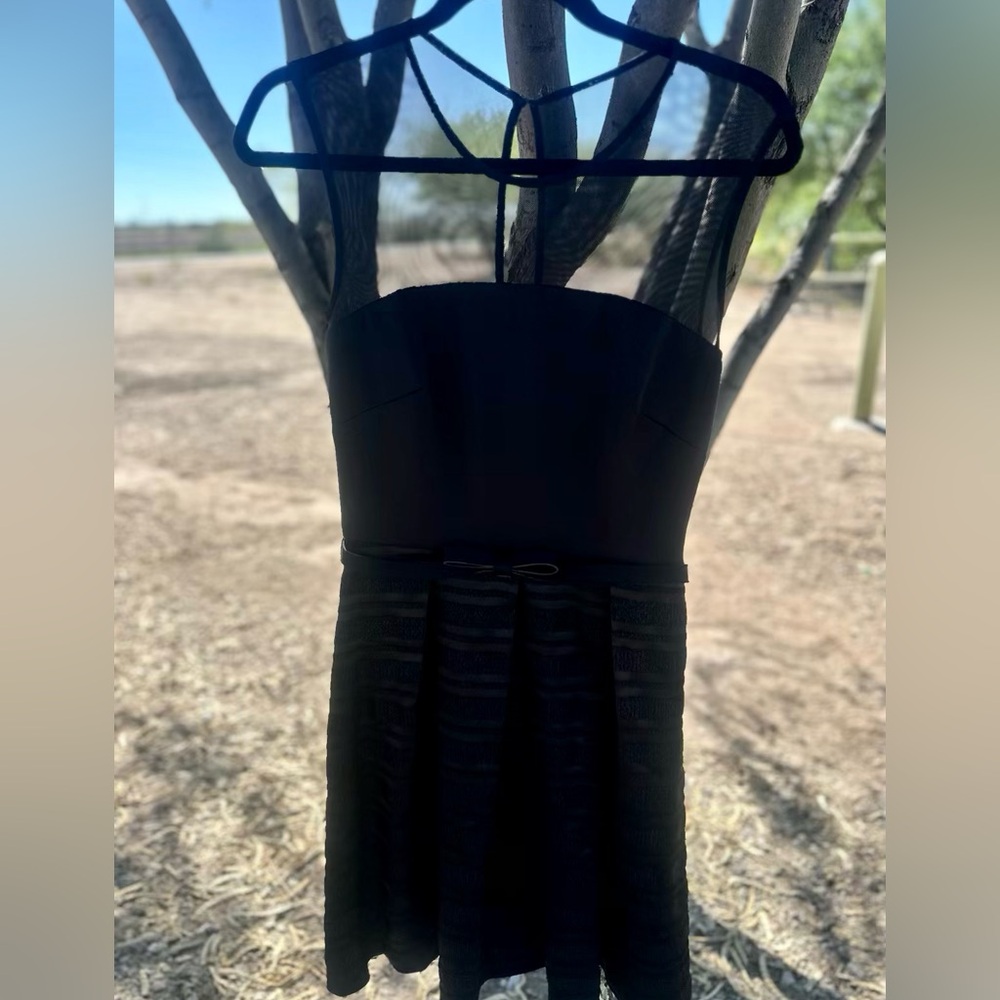 Taylor black dress  size 6 .